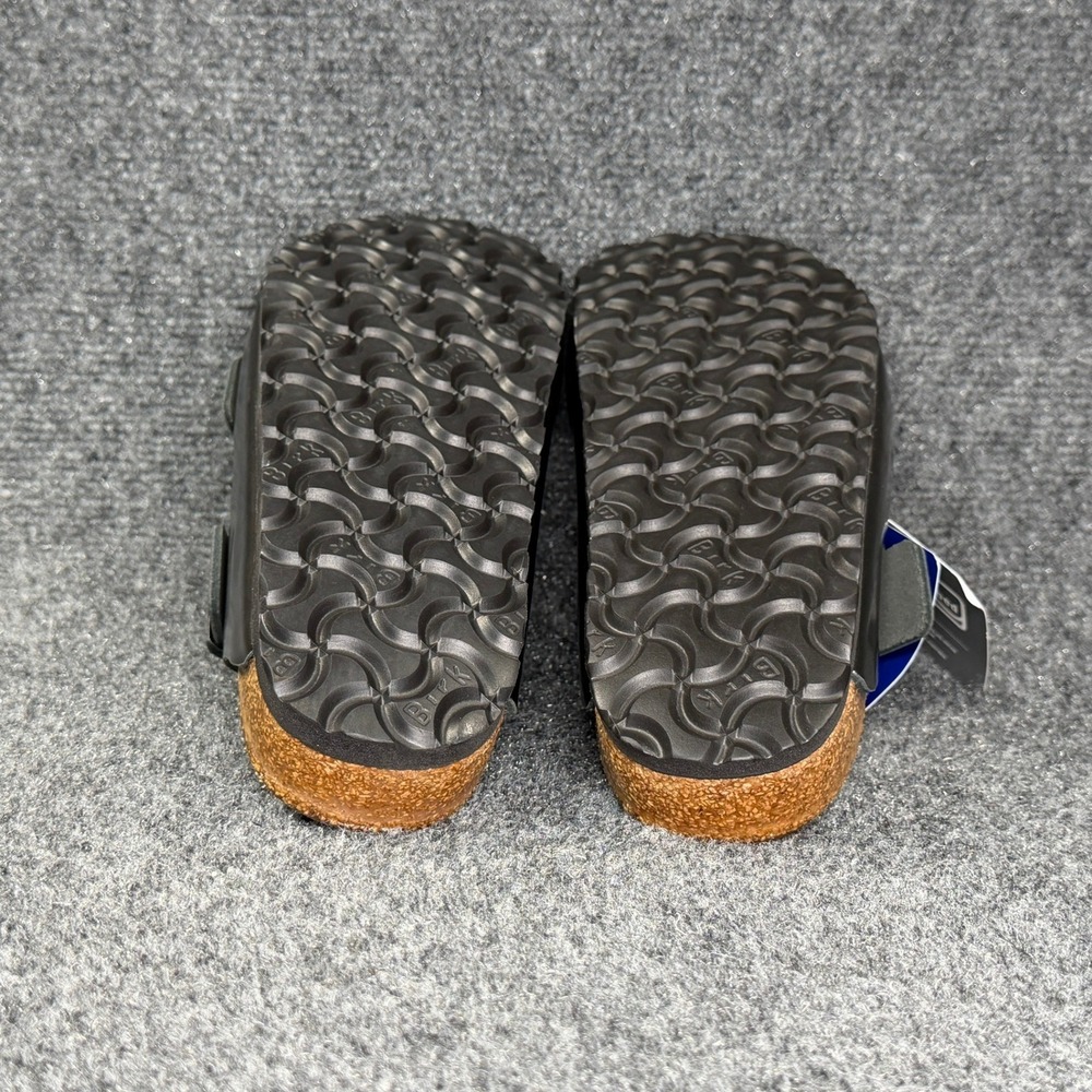 Birkenstock Arizona Soft Footbed Sandal Women 6 Metallic Anthracite Buckle Slide - Picture 11 of 11